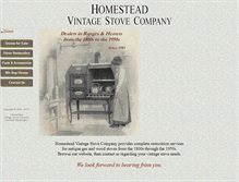 Tablet Screenshot of homesteadstoves.com